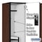 Salsbury Industries Wardrobe Locker, 45" W, 18" D, 76" H, (3) Wide, (6) Openings, Mahogany 27368MAH - alternate 4